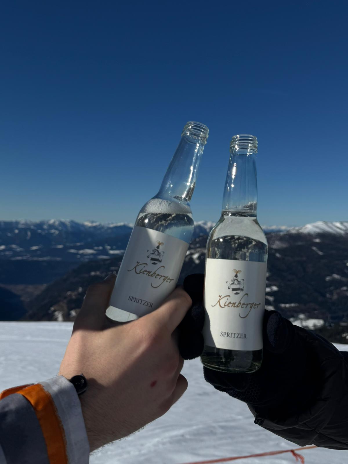 Spritzerflaschen Schiausflug
